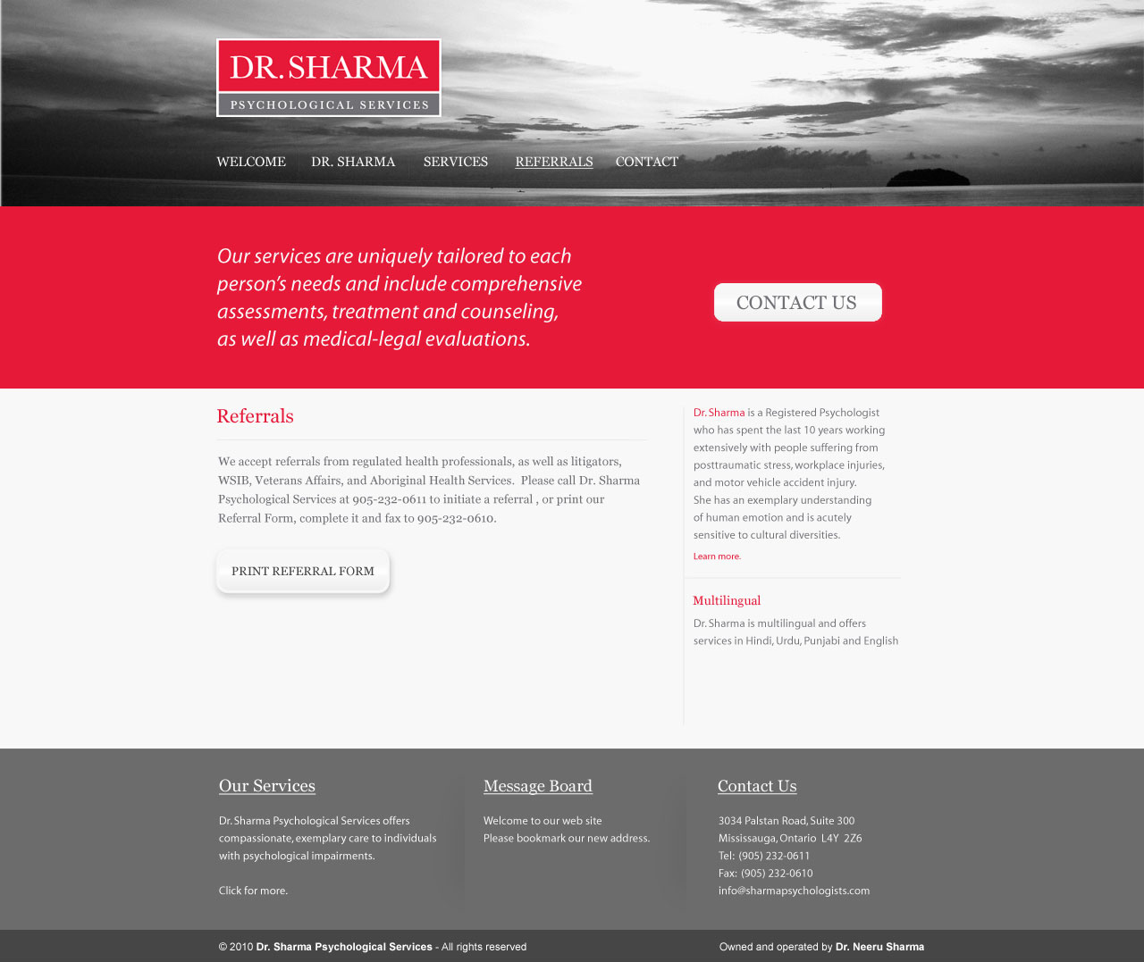 Services Page